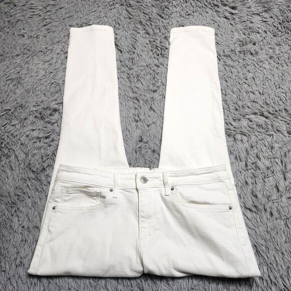 Levis 711 Skinny Jeans Womens 30x30 White Stretch Denim Mid Rise Slim Fit Pants - Picture 3 of 16